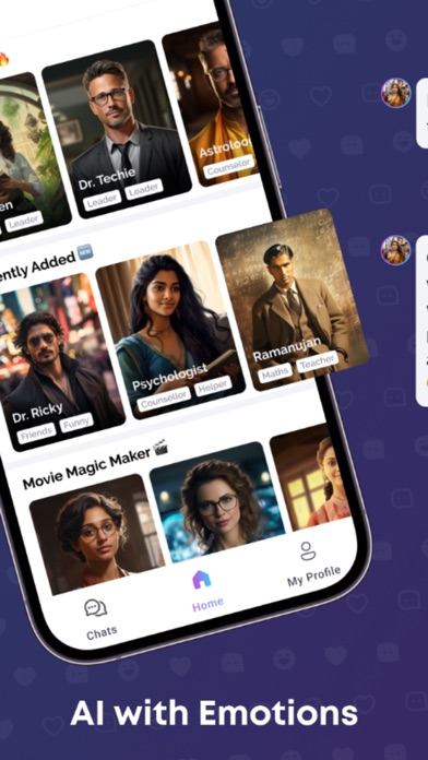 Chatie: AI Friend, Fun & Coach Screenshot