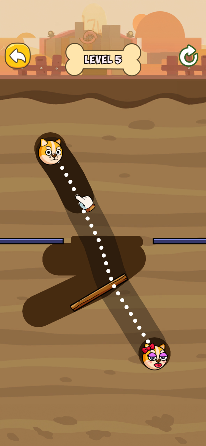 Doge Puzzle Draw Love Lines