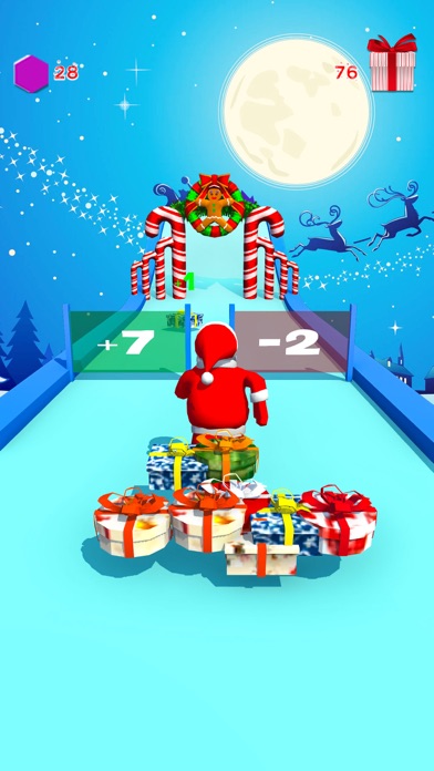 XMAS 3D Santa Run: Gift Rush Screenshot