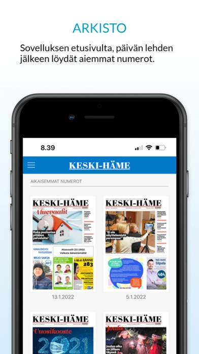 Keski-Häme, päivän lehti Screenshot