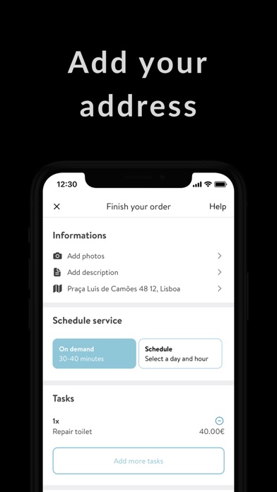 OSCAR: home services Screenshot