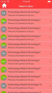 pulmonology medical terms quiz iphone screenshot 2