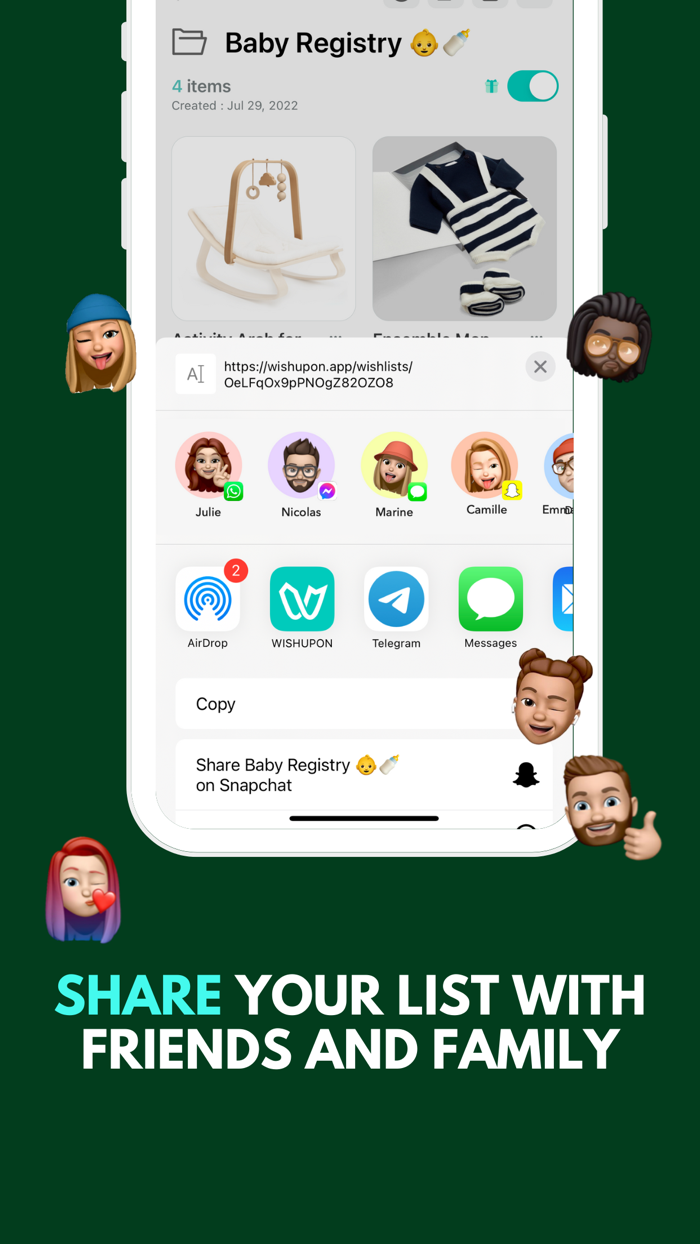 WISHUPON - Shopping Wishlist