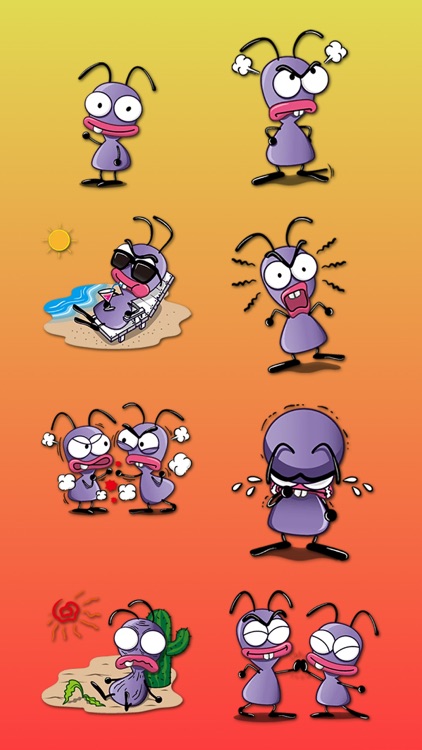 Cute Cockroach Stickers