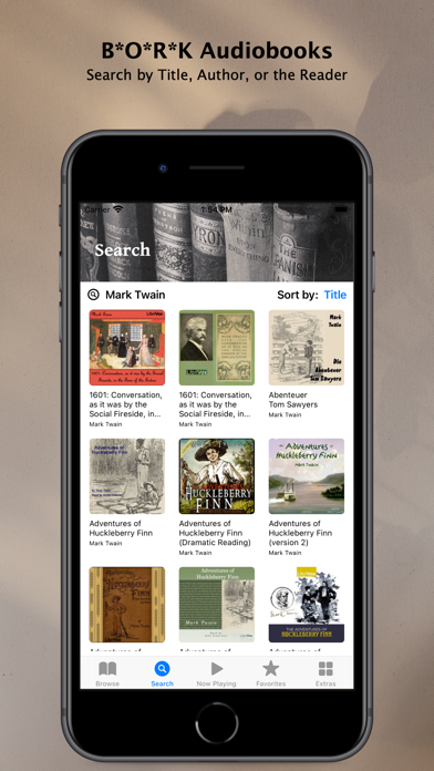 BORK Audiobooks Screenshot