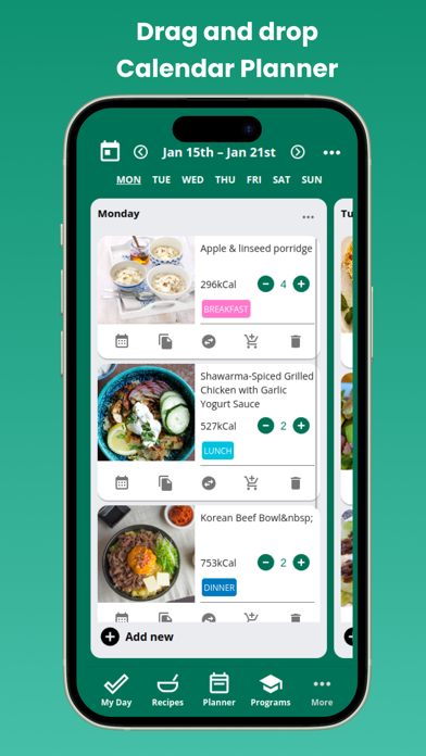 Model My Lifestyle - Meals Screenshot