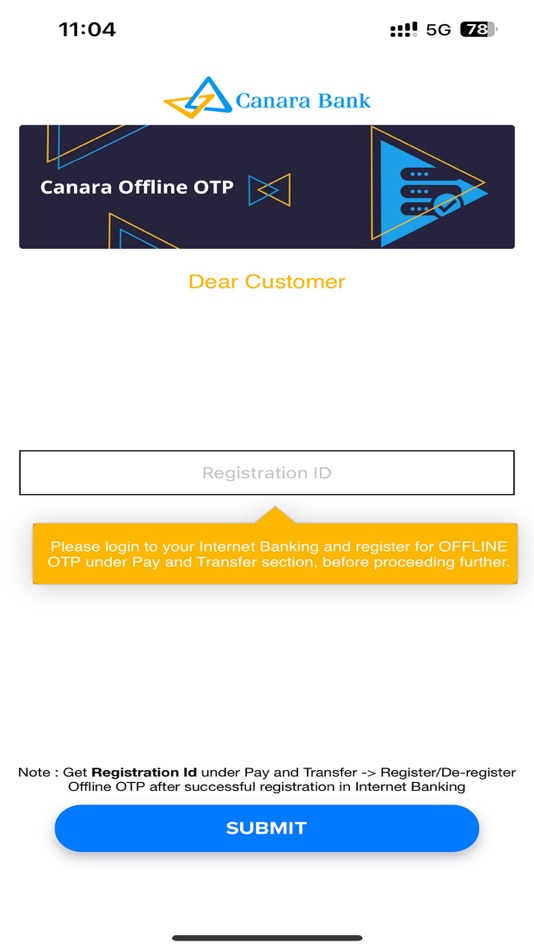 Canara Offline OTP - 1.16 - (iOS)