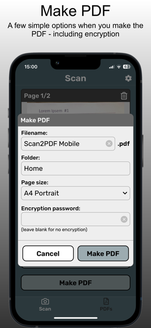 ‎Scan2PDF Mobile Screenshot