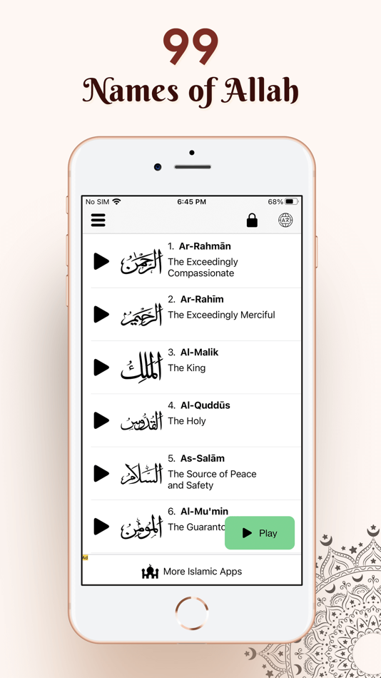 99 Names of Allah Islam Audio - 2.9 - (iOS)
