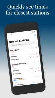 capital dc metro - next train iphone screenshot 1