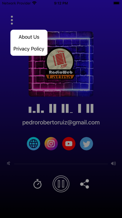 Radio Web Latina Screenshot