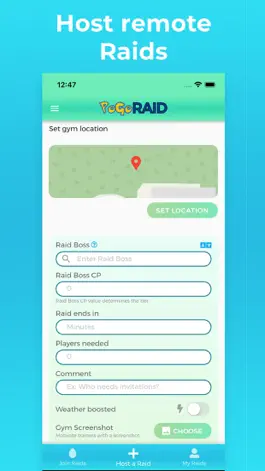 Game screenshot PoGO RAID - Join Remote Raids apk