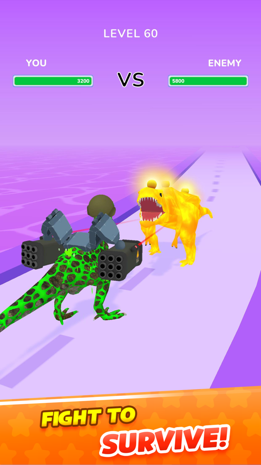 #3. Dino Evolution Run 3D (iOS) 由: MAD PIXEL