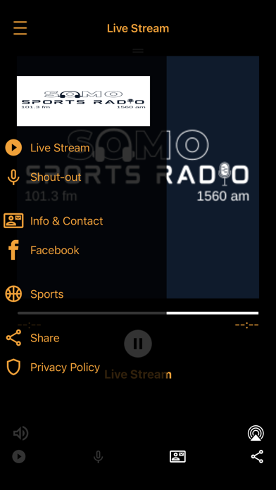 SOMO Sports Radio Screenshot 2 - AppWisp.com SOMO Sports Radio Screenshot 2 - AppWisp.com
