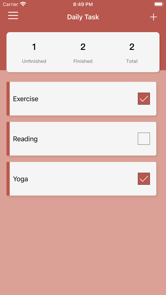 #2. Daily Task - Good Habits (iOS) 由: HUNG-PIN YU