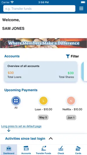Muskogee FCU Mobile Banking screenshot 2