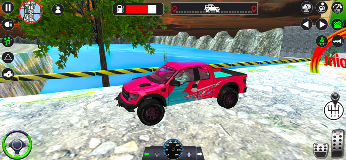 Offroad Jeep Driving and Parking