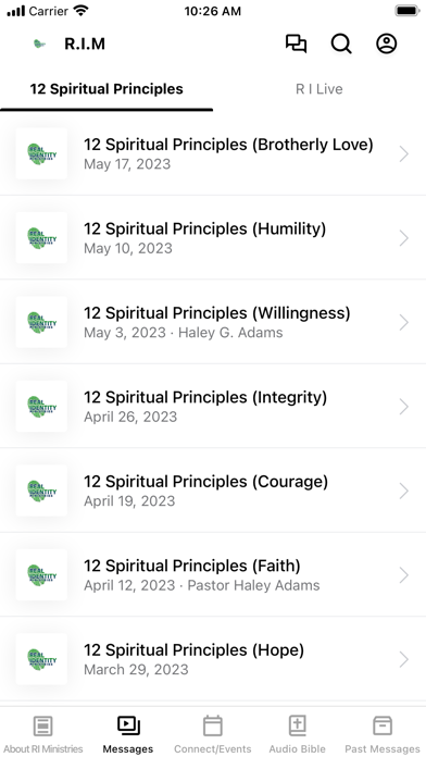 Real Identity Ministries Screenshot