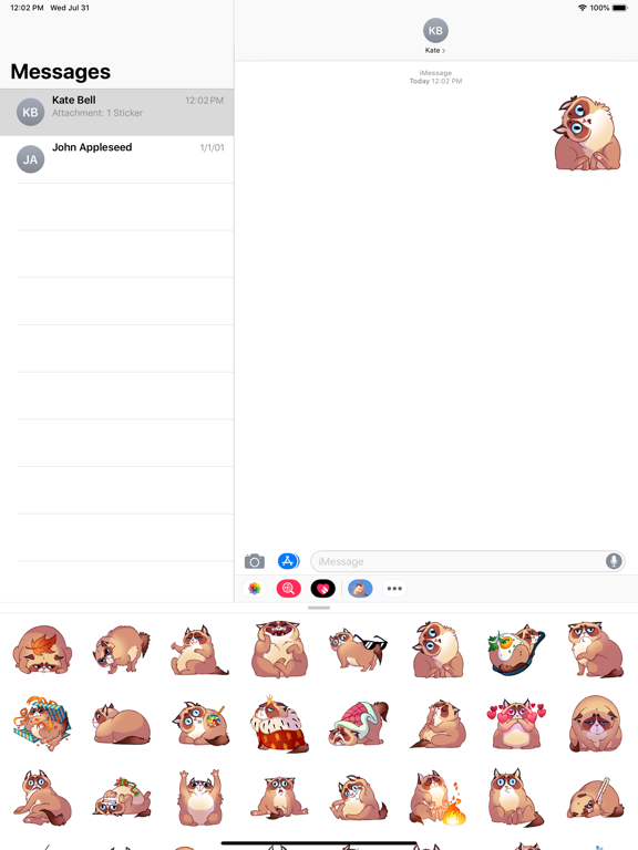 Screenshot #6 pour Cat - Stickers Emoji & smiley