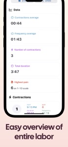 Contraction Timer Counter screenshot #3 for iPhone