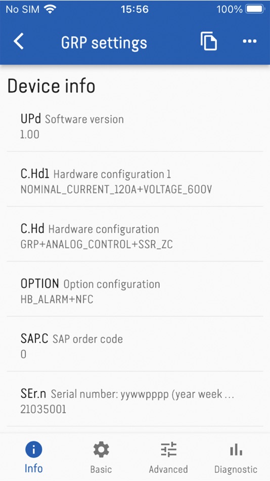 #2. Gefran NFC (iOS) Podle: Gefran SPA