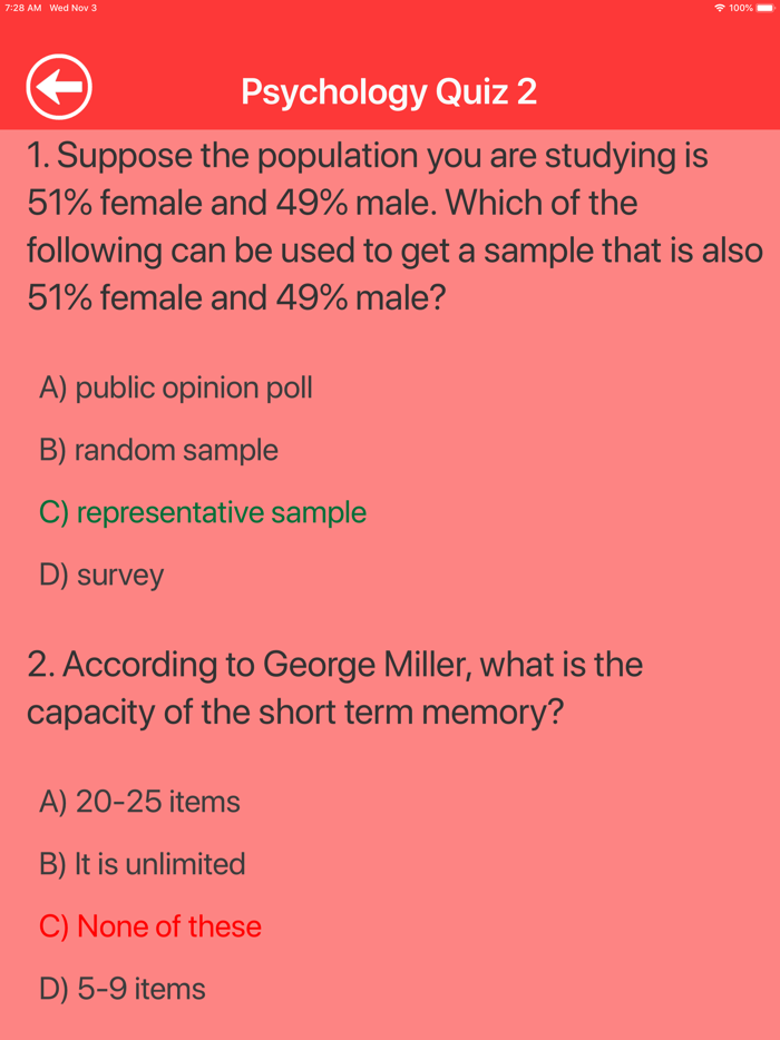 The Psychology Quiz