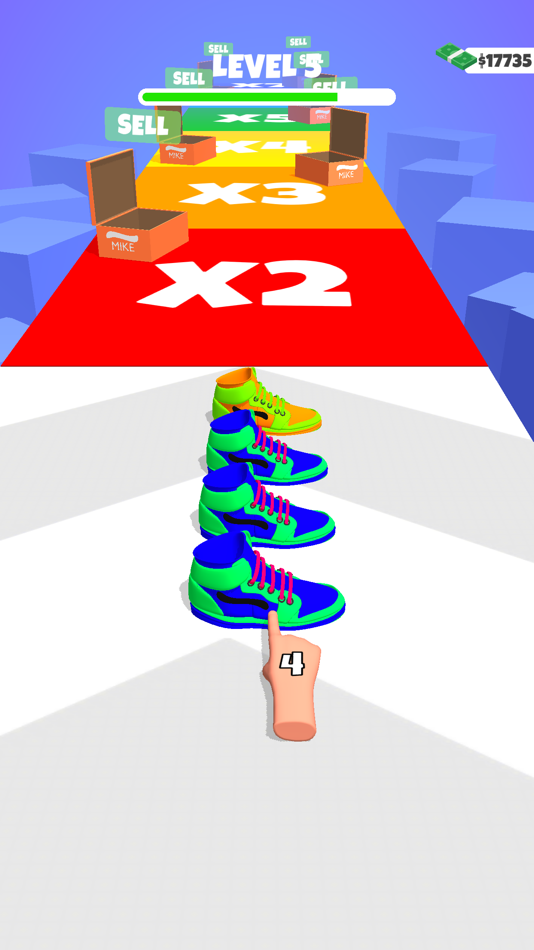#5. Sneaker Stack 3D (iOS) 由: BOOM GAMES YAZILIM VE TICARET ANONIM SIRKETI