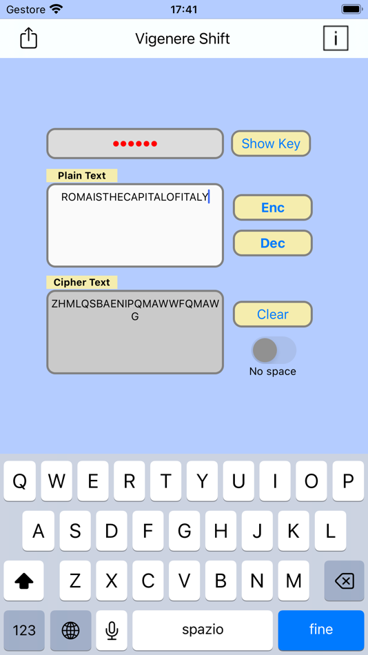 Vigenere Shift Plus (macOS) 来自: a Rausa Vigenere Shift Plus (macOS) 来自: a Rausa