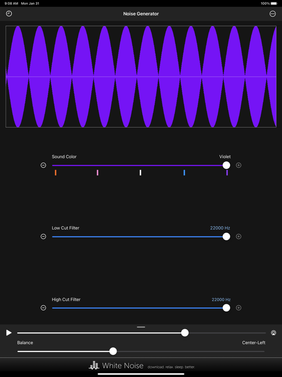 Screenshot #6 pour Noise Generator: Full Spectrum