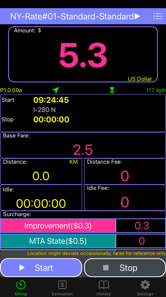 #3. DTMer-Taxi/Cab Meter (iOS) 由: Chia-Yi Tsai