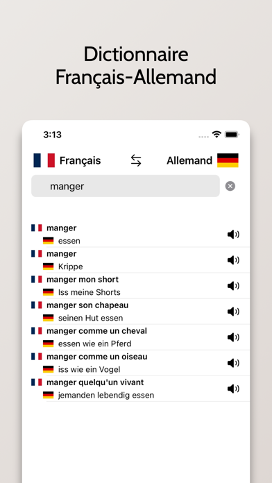 Screenshot #1 pour Dictionnaire Allemand/Français