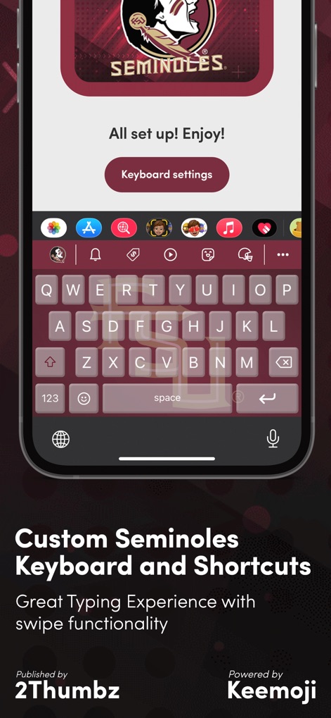 FSU Seminoles Keyboard - Sports App | MWM