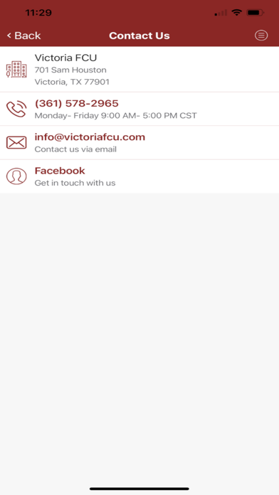 Victoria FCU Card Alerts Screenshot