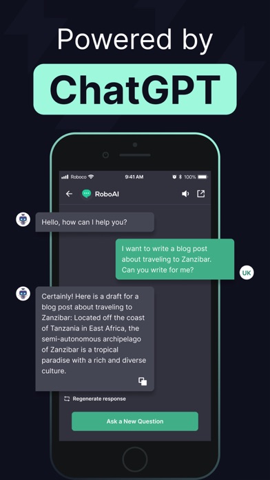 Chat & Ask with RoboAI Bot Screenshot
