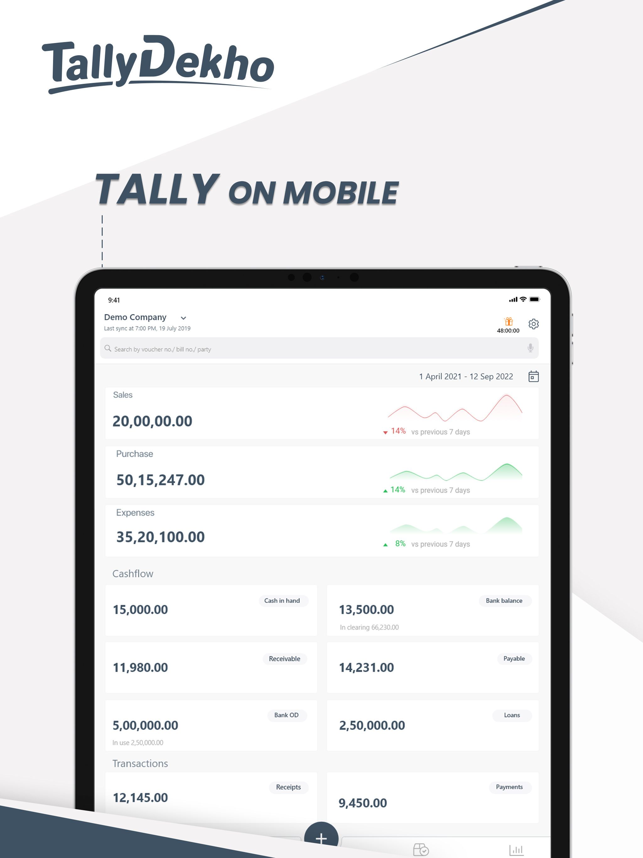 TallyDekho - Tally on mobile