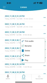 voice recorder for iphones iphone screenshot 2