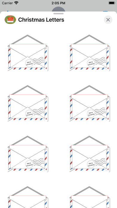Christmas Letters stickers Screenshot