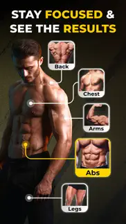 muscle workout 4men by slimkit iphone screenshot 3