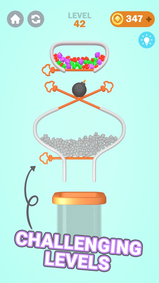 #2. Pull the Pin: Puzzle Games (iOS) By: Hiren Gabani