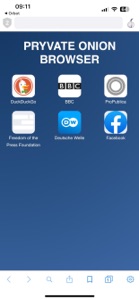 Pryvate Onion Browser screenshot #1 for iPhone