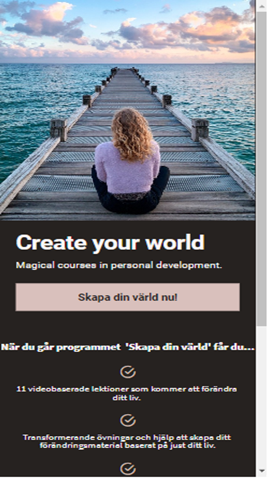 Create Your World App Screenshot