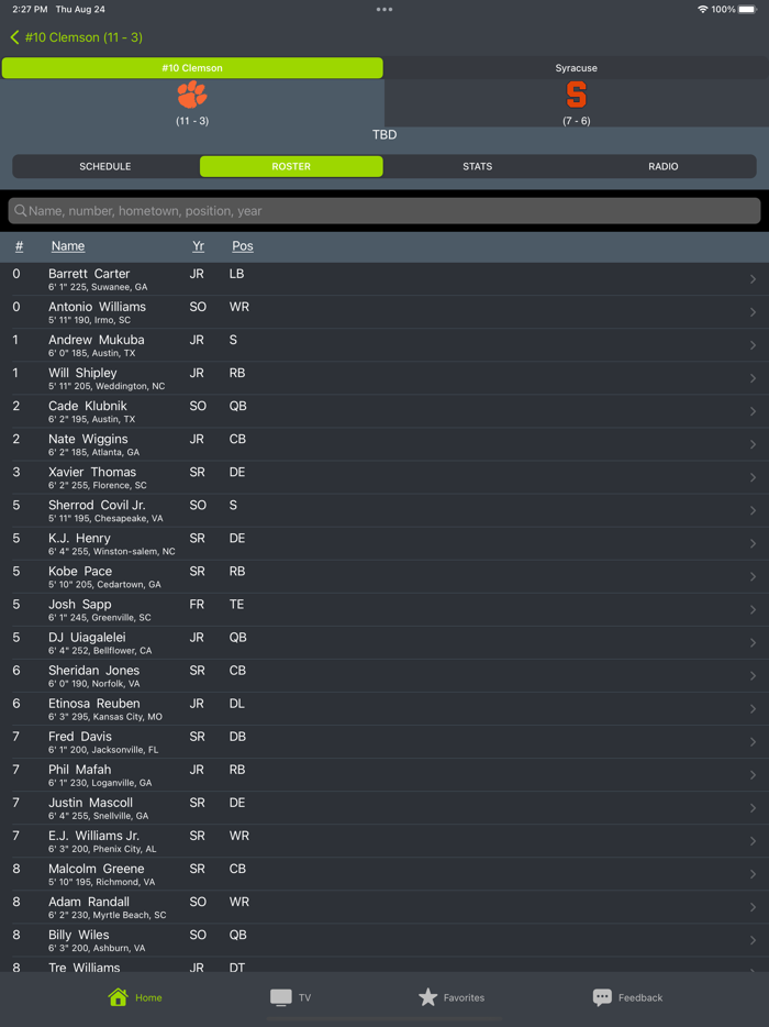 College Football Schedules 23