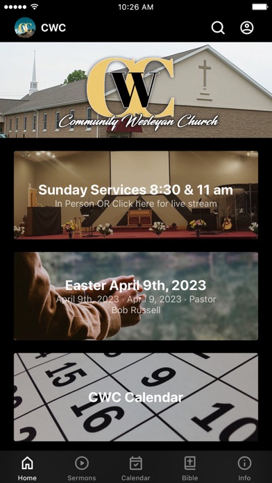Community Wesleyan Church Screenshot