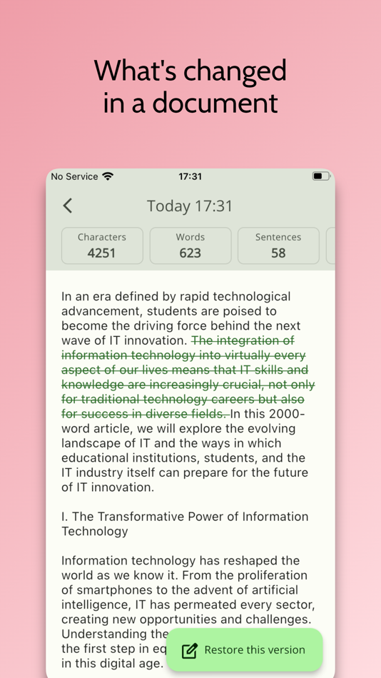 #5. Documentally - Word Count Note (iOS) 由: Yoshinori Tsuchiya