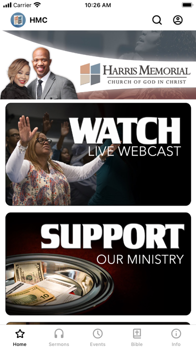 HARRIS MEMORIAL COGIC Screenshot