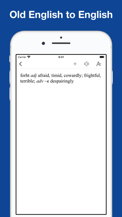 English-Old English Dictionary Screenshot