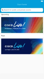 cisco events app iphone screenshot 1