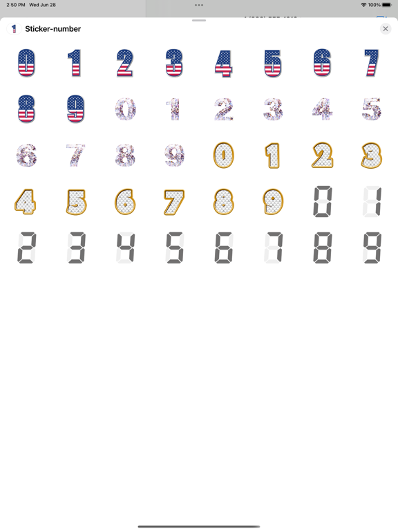 Screenshot #4 pour numéros de Autocollant