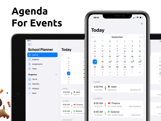 School Planner - Timetable iPad screenshot 2 - Productivity app