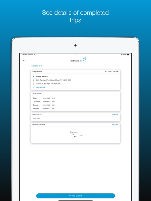 NEMT Pro iPad screenshot 6 - Navigation app